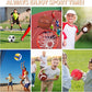 Deekin 12 Pcs Assorted Sport Ball Set Official Size Basketball, Football, Volleyball, Soccer, Baseball, Playground Ball with Bag and Pump Gift for Kid Youth Adult Back to School