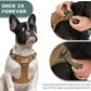 BUMBIN Tactical Dog Harness for Small Dogs No Pull, Famous TIK Tok No Pull Puppy Harness, Fit Smart Reflective Pet Walking Harness for Training, Adjustable Dog Vest Harness with Handle Brown S