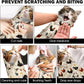 27.6"Cat Grooming Wrap, Self Adhesive Cat Wrap for Cutting Nails, Anti-Escape Calming Cat Swaddle Wrap for Medicine Ear Cleaning, Chicken Anti-Scratch Cats Burrito Restraint Blanket,Practical Pet Tool