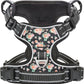 Timos Dog Harness, No-Pull Pet Harness with 2 Leash Clips, Adjustable Soft Padded Dog Vest, Reflective Outdoor Pet Oxford Vest with Easy Control Handle