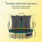 SkyBound 14 FT 12 FT 10FT 8FT 6FT Springless Trampoline for Kids and Adults - Recreational Trampolines with AntiRust Coating - Bungee Cords Outdoor Trampoline for Kids - No-Gap Design Zipper System