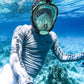 QingSong Full Face Snorkel Mask for Adults, Snorkeling Gear with Camera Mount, 180 Degree Panoramic View Snorkel Set Anti-Fog Anti-Leak