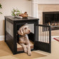New Age Pet ECOFLEX Dog Crate End Table - Furniture-Style Pet Crate for Crate Trained Dogs - Stainless Steel Tubing & a Latched Closure - 10 Year Manufacturer's Warranty.