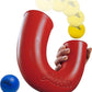 Original pindaloo Skill Game with 2 balls- Gifts for Kids and adults Indoor & Outdoor Games, Ball Toys for, Teen, & Girls- Gift Ideas for Teens, Fun Stuff Party, Develops Motor & Juggling Skills - Red
