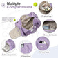FIORETTO Womens Gym Tote Duffle Bag with Wet Pocket & Shoe Compartment, Sports Duffel Overnight Weekender Hospital Workout Carry on Bag for Girls, Ideal for Travel, Swimming, Dance, Ballet Purple