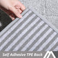 COSY HOMEER Edging Stair Treads Non-Slip Corner Indoor Stair Runners for Wooden Steps,Landing Slip Resistant Stair Rugs Mat for Kids and Dogs,100% Polyester TPE Backing,Grey,30x30 inch