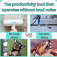 Pet Hair Removal Tool – Reusable Lint Roller for Dogs & Cats – Self-Cleaning Fur Remover Brush – Ergonomic Lint Roller for Carpet, Bedding, Couch, Car Seat & More (White)