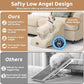 Dog Ramp and Stair for Bed 16" H-20 H,3-Step Cat Stair for Sofa and Chair,4-Step Dog Ramp for High Bed and Window,Durable Nonslip Fabric Cover for Indoor (Beige-16 H, Pet Friendly, 3)