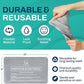 Reusable Ice Packs for Injuries - (10" x 6") Soft Ice Pack with 1 Sided Velvet Soft Fleece Fabric, Flexible Hot and Cold Gel Ice Pack Set, Grey, Pack of 4