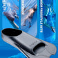 CAPAS Swim Training Fins Comfortable Silicone Lap Swimming Short Blade Floating Flippers with Mesh Bag for Adult Men Women Build Leg Strength