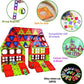 Magnetic Tiles Parking Building Playset with 10 Pull-Back Metal Cars for Kids Construction STEM Toy Preschool Creativity Learning Birthday Gift for Girls Boys Toddlers 3 4 5 6 7 8