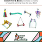 Comfort Grip Safety Perch for Bird Cages - Pedicure Perch for Birds to Keep Nails and Beaks in Top Condition - Safe Easy to Install Bird Cage Accessories - XL 13.5"