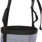 Majestic Ally Horse Feed Bag, Heavy Duty Nylon Mesh Grain Feed Bag, Adjustable Strap with Durable Snap and Elastic Straps, Comfort Neck Pad and Nose Pad- Large (Draft, Dark Gray)