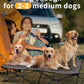 KingCamp Elevated Dog Bed for XL Dogs, Outdoor Raised Cooling Pet Cot Bed with Washable Breathable Mesh & No-Slip Feet Perfect for Camping, Backyard, Indoor Use (X-Large, Black)