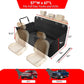 Helteko Back Seat Extender for Dogs, Premium Car Seat Cover with Hard Bottom Plates, Waterproof Backseat Protector, Mesh Window and 2 Storage Pockets, Hammock Travel Bed for Crew Cab and Full Trucks