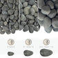 Large Black River Rocks 40lbs, 3-4 Inch Natural Unpolished Bulk Pebbles for Landscaping, Hand-Picked Premium Stones for Garden Design Fish Tank, Pathways and Backyard