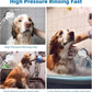 Hibbent Dog Sprayer Attachment Set for Pet Bathing and Dog Washing with 119 Inch Hose, Brass Shower Arm Diverter Valve, Handheld Shower Head, Bathroom Hose Sprayer Head Kit