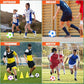 Sotiff 24 Pcs Size 5/4 Soccer Ball Bulk with 24 Pump Deflated Soccer Balls for Kids Teen Football Bulk for Game Training School Team Sports Adults Player Practice Outdoor