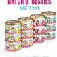 Weruva BFF Minced Natural Wet Cat Food, Batch O Besties Variety Pack, 3oz Can, Pack of 12