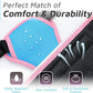 Eagloo Dog Harness for Large Dogs, No Pull Service Vest with Reflective Strips and Control Handle, Adjustable and Comfortable for Walking, No Choke Pet Harness with 2 Metal Rings, Pink & Blue, XL
