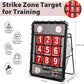 Pitching Net with Strike Zone, 9 Hole Baseball Pitching Target, Portable Softball Baseball Training Equipment with Carry Bag