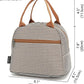 FlowFly Insulated Lunch Cooler Bag - Tote Bag Organizer for Women/Men, Coffee