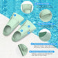 Gintenco Swim Fins, Kids Swim Training Fins for Lap Swimming, Travel Size Flippers with Mesh Bag, Silicone Swimming Fins for Kids Teens Adults Women Men