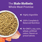 Halo Holistic Indoor Cat Food Dry, Grain Free Wild-caught Salmon & Whitefish Recipe for healthy weight support, Complete Digestive Health, Dry Cat Food Bag, Adult Formula, 6-lb Bag