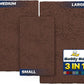 Muddy Mat® Pack of 3 Highly Absorbent Microfiber Dog Door Mat and Pet Rug, Non Slip Thick Washable Area Mat Soft Chenille for Kitchen Bathroom Bedroom and Outdoor - Brown Small, Medium & Large