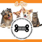 GoPets Double Row Dematting Rake, Undercoat Grooming Tool for Thick and Long Coat Pets, Ideal for Sensitive Skin, Reduces Breakage, Supports Daily Shedding Control, Detangler for Dogs and Cats