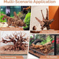 Natural Driftwood for Aquarium 12"-16" Large Aquarium Coral Wood Decor | Single Piece for Fish Tank Landscaping, Reptile Terrarium Climbing Branch, Freshwater Aquatic Wood Aquascaping