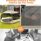 EighteenTek XXLarge Popup Portable Dog Houses, 10'x4.8'H Assembly-Free Gazebo-Style Dog Cot Cat Playpen Screen Pet Tent Sun Shade Shelter Dog Bed with Canopy for Outdoor Anti-Bugs with Leakproof Floor