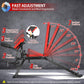 OPPSDECOR Adjustable Weight Bench with Leg Extension, Leg Curl - 800 LBS Heavy Duty Workout Bench for Home Gym - Preacher Curl, Flat, Incline, Decline Sit Up - Full Body Workout