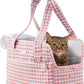 Machamie's Luxury Pet Carrier - Mesh Windows, Soft Cat & Small Dog Carrier, Fashionable Cat & Dog Purse, 15 lb Max