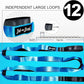 BOB AND BRAD 12 Loop Yoga Stretch Strap - Non-elastic for Stretching, Physical Therapy, Pilates, Dance, Gymnastics, and Athletic Trainers With Carry Bag