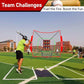 7x7 ft Baseball & Softball Practice Net with 9 Numbered Strike Zone | PRO Training Net for Hitting, Pitching & Batting | with Carry Bag, Bow Frame for All Ages & Skills