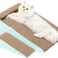 Slope Cut Ball Cat Scraper Combination - Durable Cat Leisure Bed - Indoor Scraper and Play House - Corrugated Toy Cat Birthday - 17.1L*7.4W*6.5H