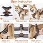 rabbitgoo Dog Harness No Pull with 2 Leash Clips, Adjustable Soft Padded, Reflective Oxford No Choke Pet Vest with Easy Control Handle for Large Dogs, Orange, XL