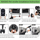 ROODO 3 Wheel Dog Pet Cat Stroller Best Lightweight Foldable Compact Portable Jogger All Terrain Travel Pet Gear Puppy Kitty Stroller for up to 30lbs Medium Small Dogs and Cats(Light Khaki)