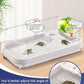 Large Turtle Tank with Water Pump, Acrylic Turtle Tank Starter Kit with Heightened and Curved Fences, Multi-Function Areas, Bottom Drainage