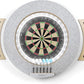 Dart Board Cabinet Set with LED Light; Bristle Dartboard, Built in LED Light, Darts and Chalkboards
