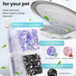 Automatic Cat Feeder for 3 Cats, 6L/25 Cups Smart WiFi Pet Feeder, Strong Anti-Jam System, Dual-Effect Desiccant Cat Food Dispenser, with 10S Voice Recorder for Cats and Small Dog(White)