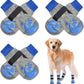 BEAUTYZOO Anti-Slip Dog Socks,Dog Shoes for Hot/Cold Pavement,Paw Protectors with Grips 3 Pairs for Puppy Small Medium Large Senior Old Dogs,Dog Socks to Prevent Licking and Hardwood Floor Protection