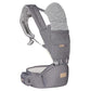 FRUITEAM 6-in-1 Baby Carrier with Waist Stool/Hip Seat for Breastfeeding, One Size Fits All - Adapt to Newborn, Infant & Toddler (Greyish)