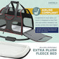 Katziela Pet Carrier - Airline Compliant - TSA Approved Pet Carrier for Small Dogs and Cats - Soft FAA Travel Airplane Dog Carrier Luggage (Black/Red)