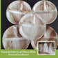 Dtocs 3 Compartment Plates (50 Pc) Palm Leaf 10 Inch Round Portion Control Buffet Sectional Plate | Bamboo Plates Disposable Like Compostable Camping Dinnerware Stronger than Divided Paper, Styrofoam