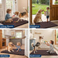 Smiry Dog Door Mat for Muddy Paws 70x24, Absorbs Moisture and Dirt Doormat, Non-Slip Washable Quick Dry Chenille Front Door Mat Indoor Entrance, Entryway Carpet for Inside Floor, Brown