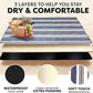 scuddles 60" x 80" Extra Large Outdoor Picnic Blanket – Waterproof, Foldable Travel Mat for Beach, Camping, Grass, Lawn, Park – Dual Layer, Sand-Free, Soft Throw Rug Fits 4 Adults, Summer Accessories