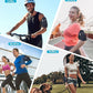 HiRui Universal Comfort Armband Phone Holder Running Armband Adjustable Wristband Phone Holder for Exercise Workout Compatible with iPhone 16/15/14/13/Plus/Pro Samsung Galaxy All Phones (Black)