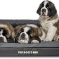 The Dog’s Bed, Dog Bed XXL Grey 51.5x39, Memory Foam, Pain Relief: Arthritis, Hip & Elbow Dysplasia, Post Surgery, Lameness, Supportive, Calming, Waterproof Washable Cover, Veterinary Approved